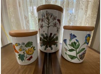 Portmerion Canister Set, The Botanic Garden (3 Piece)