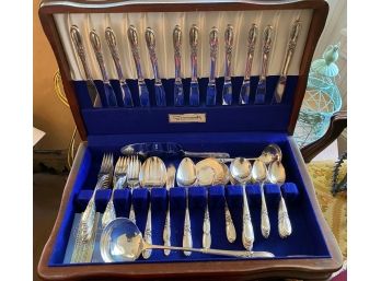 Oneida Community SilverPlated Flatware For 12 - Wild Orchid