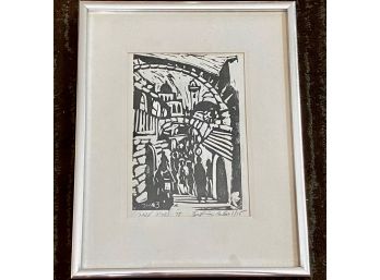 Judaica Woodcut Print