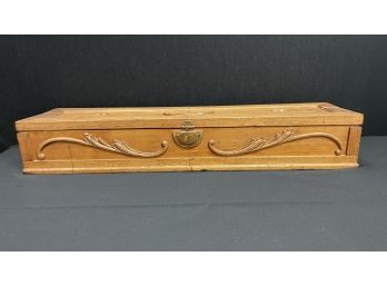 An Antique Oak Stationary Holder