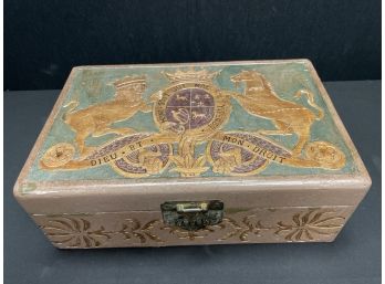 Decorative Crest Storage Box