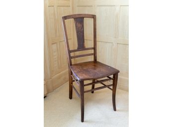 Antique French Country Wooden Side Chair
