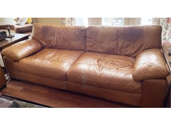 Leather Sofa 15-inch Seat Height