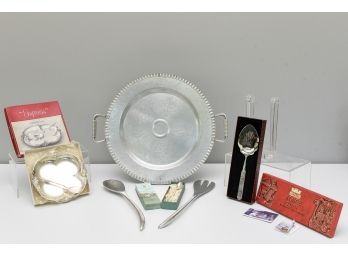 Lunt Sterling Classic Pooh Baby Spoon, Konge Tinn Royal Pewter Spoon, Platter, Serving Utensils And More