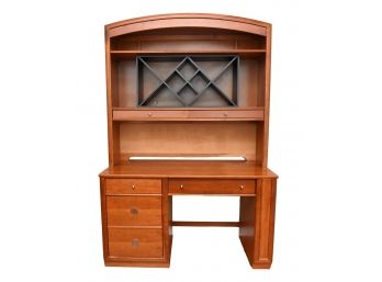 Stanley Young America Three Drawer Computer Desk With Two Drawer Hutch