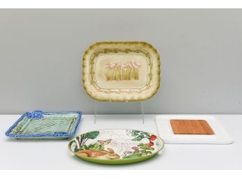 Michel Design Works Bunny Tray, Cheri Blum For 222 Fifth Narcissus Serving Platter And More