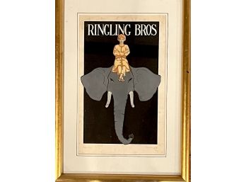 Original 1916 Illustration For Ringling  Brothers