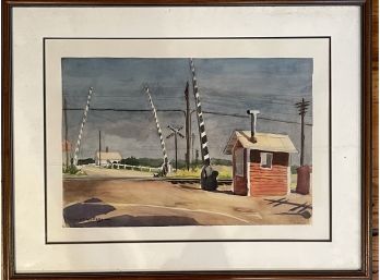 Vintage Watercolor Signed A.T Walker Watercolor