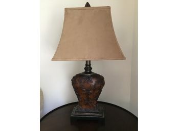 Quoizel Carved Table Lamp 30H, 3 Way