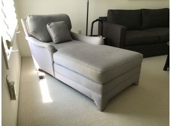 Pale Grey Chaise Lounge