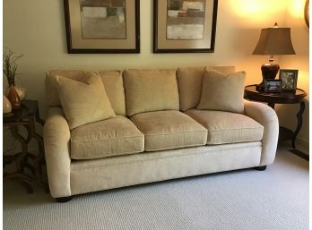 3 Cushion Loose Back English Arm Drexel Sofa - Beautiful Condition!