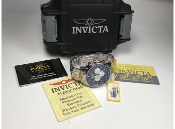 Phenomenal INVICTA S1 Rally Race Drivers Watch - $695 - New In Box - All Steel With Royal Blue Dial - WOW !