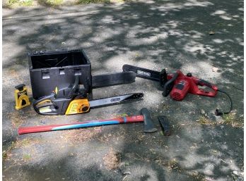 Chain Saw X 2 With Case And Chain Sharpener