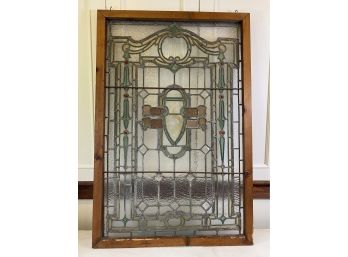 Leaded Glass Window Ready For Hanging