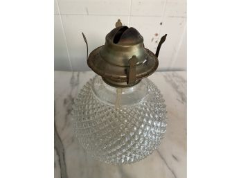 Gorgeous Vintage Crystal Kerosene Lamp