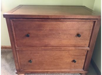 POTTERY BARN Wooden File Cabinet