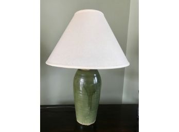 Well Made Glazed Pottery Lamp