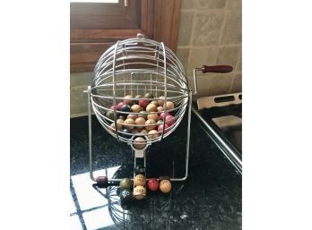 Pottery Barn Bingo Wire Cage Magic 8 Ball Fortune Teller