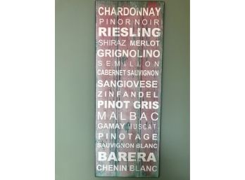 Wine Themed Wood Print