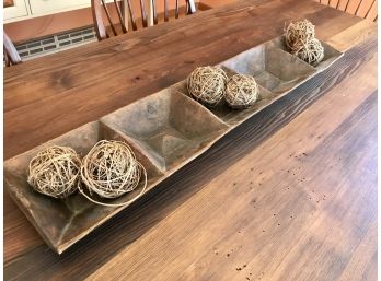 Large Farmhouse Style Wooden Centerpiece