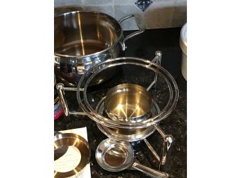 ALL-CLAD 3Qt FONDUE Pot With Ceramic Insert