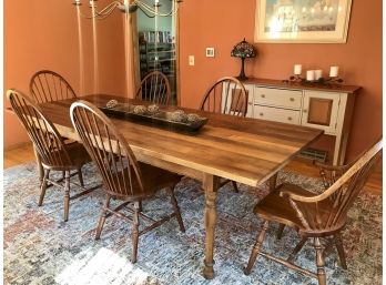 Large Handmade Wooden Farm House Dining Table