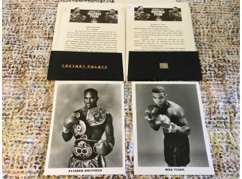 MIKE TYSON And EVANDER HOLYFIELD 'Phantom' Fight Press Packet