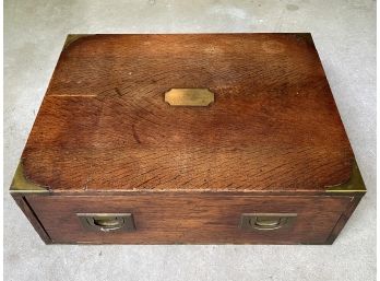 Lovely Handmade Box With Brass Accents