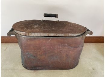 Large Tin Bin With Cover