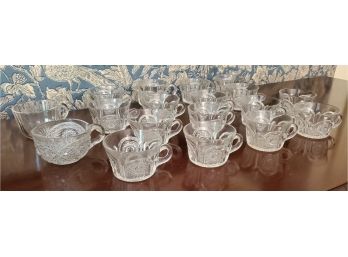 18 Vintage Punch Glasses - 16 Matching Set With Two Extras