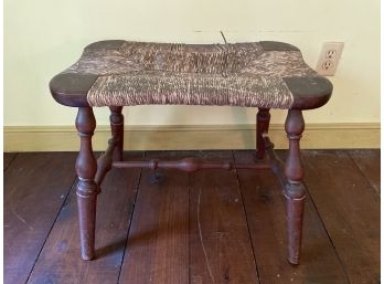 Antique Wooden Ottoman Foot Stool