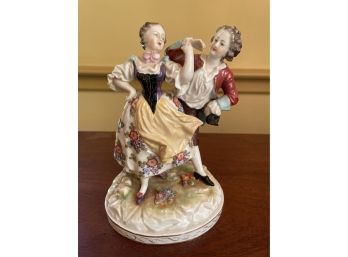 Dancing Porcelain Victorian Figurines Statues Art