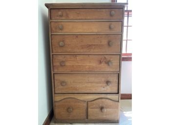 Vintage Mens Seven Drawer Dresser