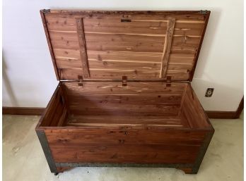 The Standard Red Cedar Chest Co. Inc. Antique Chest Trunk With Original Brass Hardware