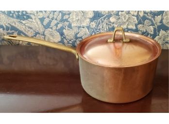 Copper Paul Revere Limited Edition Sauce Pan With Lid.