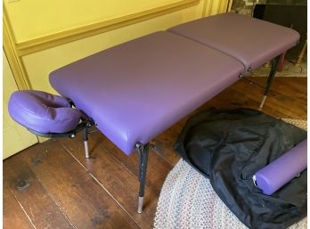 Oak Works Advanta Portable Massage Table Foldable With Bag And Extras