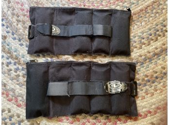 Pair Of Three Pound Ankle Weights With Secure Velcro Straps