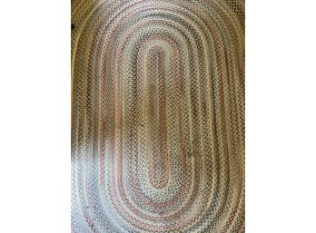 Large Braided Colored Floor Rug 11 X 8