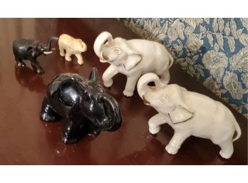 Lot Of 4 Decorative Elephants