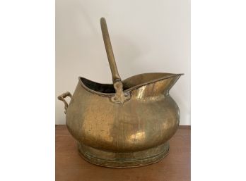 Beautiful Large Brass Bucket With Handles And Pour Spout