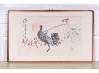 Japanese Rooster Watercolor