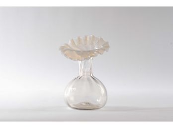 Opalescent Hand-crafted Art Glass Vase