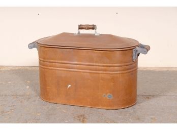 Lidded Copper Tub