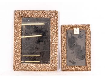 Pair Of Mirrors With Shell Frames