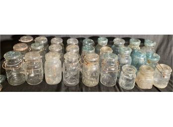 Assortment Of Antique Canning Jars