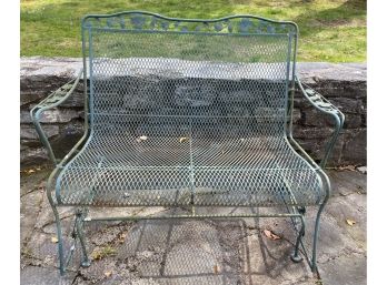 Wrought Iron Patio Furniture, 2 Person Glider