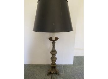 Vintage Brass Candle Stick Lamp