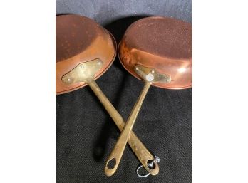 Korean Copper Frying Pans With Brass Handles