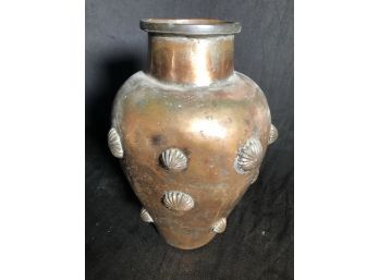 Antique Copper Urn Style Vase