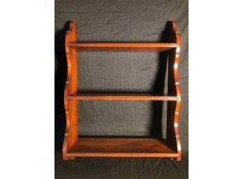 3 Tier Wood Wall Shelf Or Plate Rack